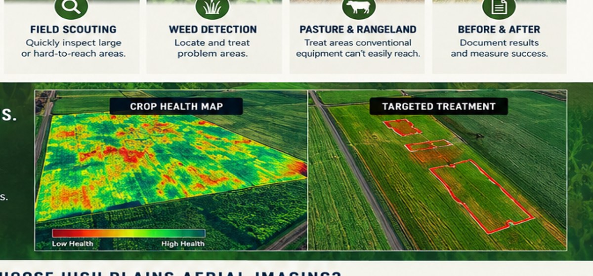 Example crop health aerial imagery