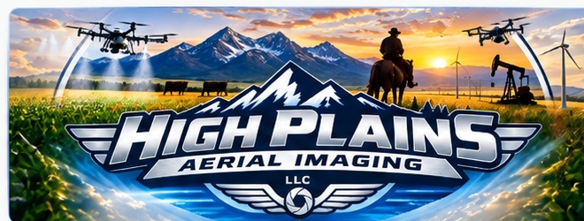 High Plains Aerial Imaging agriculture and enterprise brand graphic